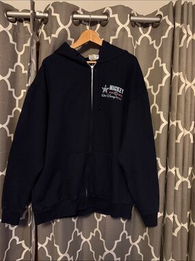 Disney Blue Mickey Walt Disney World Zip Hoodie XXL